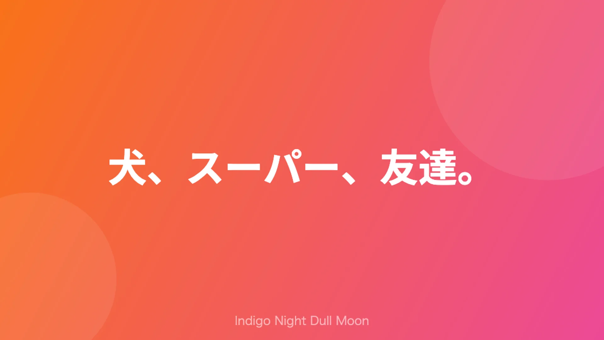 犬、スーパー、友達。