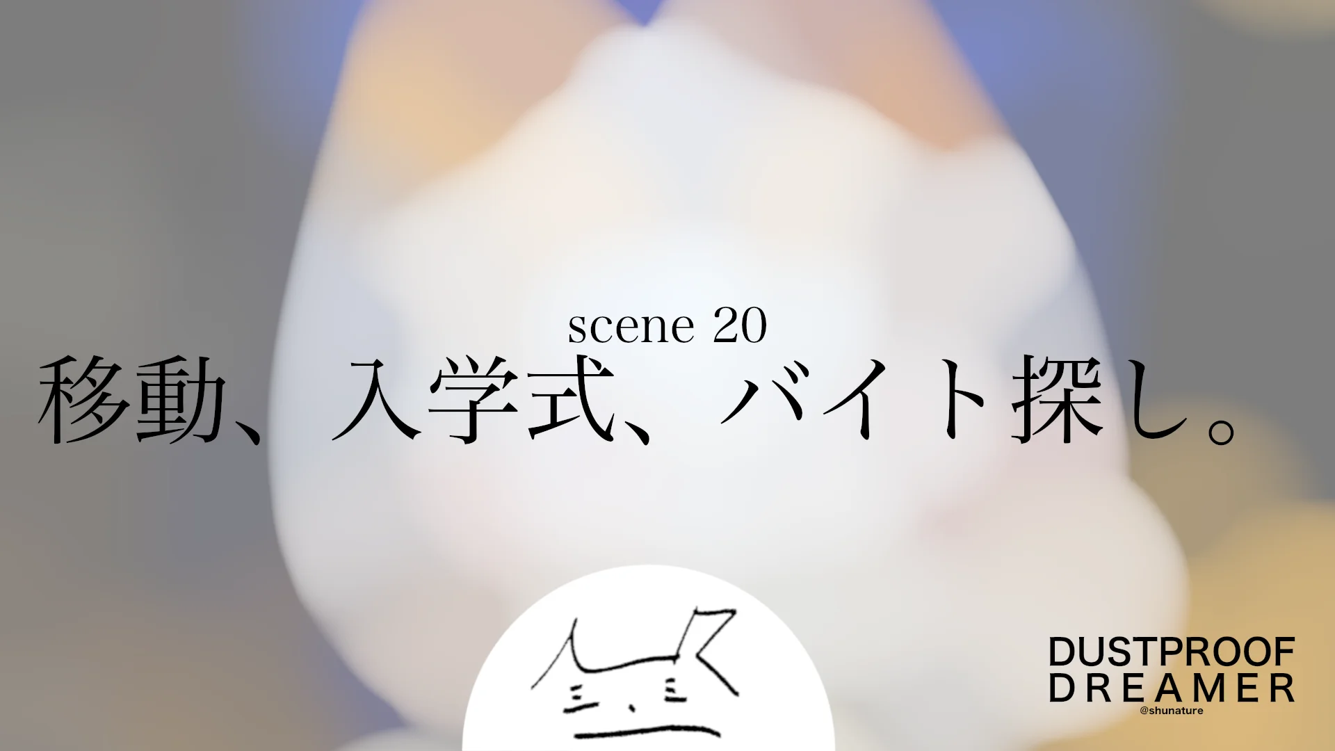 移動、入学式、バイト探し。