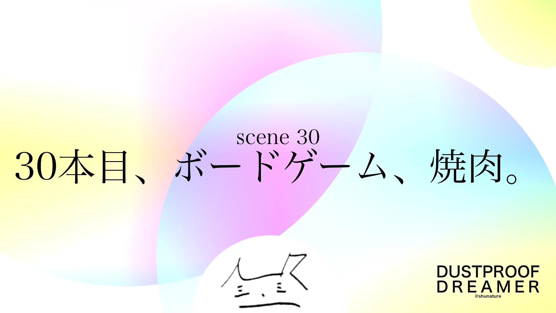 30本目、ボードゲーム、焼肉。